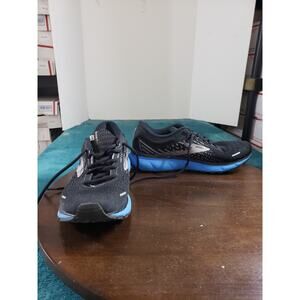 Brooks Ghost 13 Shoes Size 12 Mens Black Blue Running Gym Marathon 1103481D018